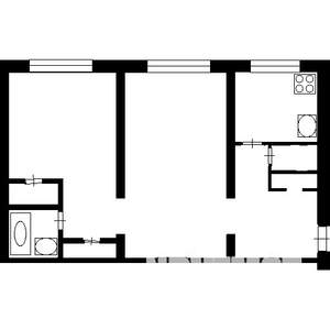 2-к квартира, вторичка, 48м2, 2/5 этаж