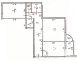 2-к квартира, вторичка, 63м2, 1/17 этаж