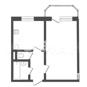 1-к квартира, вторичка, 34м2, 7/9 этаж