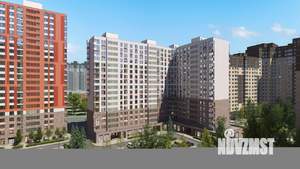 2-к квартира, строящийся дом, 37м2, 21/22 этаж