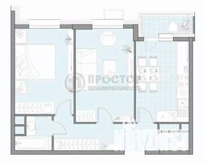 2-к квартира, вторичка, 46м2, 12/17 этаж