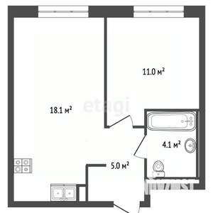 1-к квартира, вторичка, 38м2, 13/15 этаж