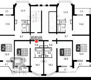 1-к квартира, вторичка, 38м2, 16/17 этаж