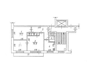 3-к квартира, вторичка, 51м2, 3/9 этаж