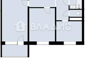 2-к квартира, вторичка, 50м2, 2/9 этаж
