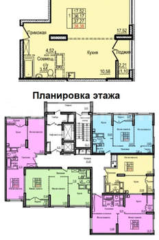 1-к квартира, вторичка, 38м2, 19/25 этаж