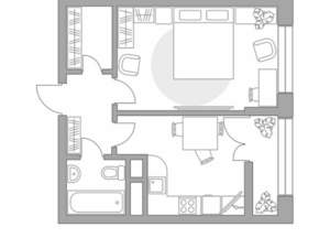 1-к квартира, строящийся дом, 34м2, 2/15 этаж