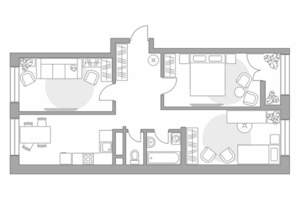 3-к квартира, строящийся дом, 70м2, 6/16 этаж