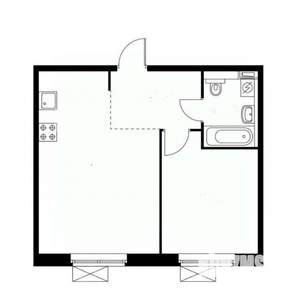 1-к квартира, вторичка, 36м2, 10/15 этаж