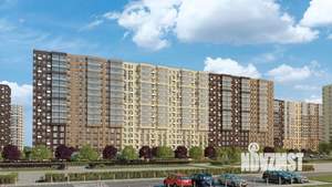 2-к квартира, строящийся дом, 36м2, 21/23 этаж