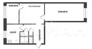 2-к квартира, вторичка, 48м2, 9/9 этаж