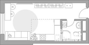 Студия квартира, вторичка, 23м2, 11/17 этаж