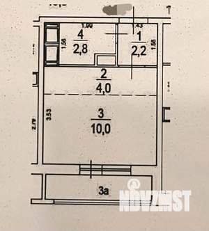 Студия квартира, вторичка, 19м2, 10/21 этаж