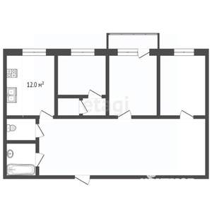 3-к квартира, вторичка, 78м2, 10/17 этаж