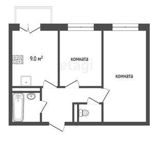 2-к квартира, вторичка, 50м2, 4/6 этаж