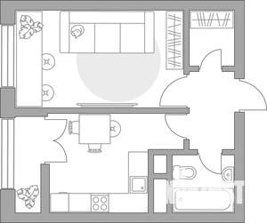 1-к квартира, вторичка, 34м2, 5/25 этаж