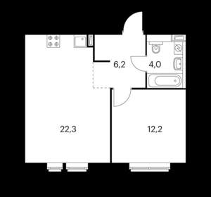 1-к квартира, вторичка, 44м2, 11/11 этаж