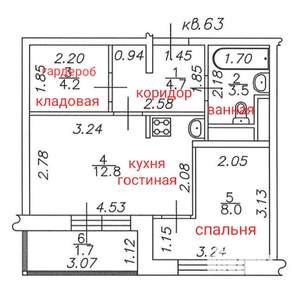 1-к квартира, вторичка, 33м2, 17/17 этаж