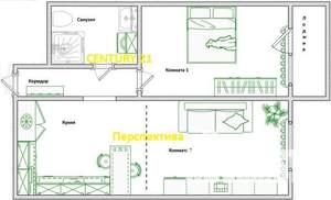 2-к квартира, вторичка, 41м2, 14/22 этаж