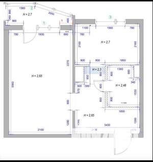1-к квартира, вторичка, 39м2, 14/17 этаж