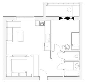 2-к квартира, вторичка, 41м2, 8/17 этаж