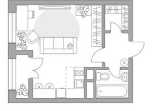 Студия квартира, вторичка, 33м2, 5/16 этаж