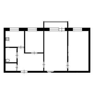 3-к квартира, вторичка, 61м2, 5/5 этаж