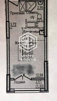 Студия квартира, вторичка, 24м2, 20/25 этаж