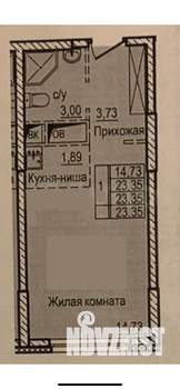 Студия квартира, вторичка, 23м2, 14/25 этаж