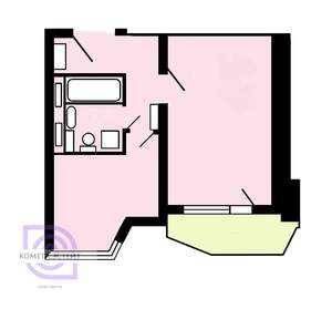 1-к квартира, вторичка, 38м2, 15/22 этаж