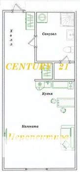 Студия квартира, вторичка, 20м2, 5/22 этаж