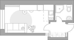 Студия квартира, вторичка, 21м2, 15/25 этаж