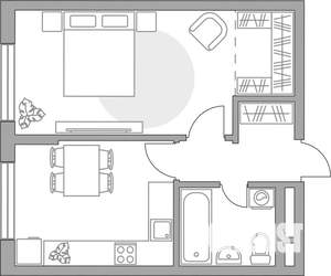 1-к квартира, вторичка, 35м2, 11/17 этаж