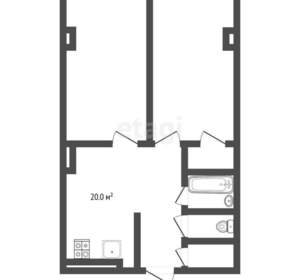 2-к квартира, вторичка, 66м2, 15/21 этаж