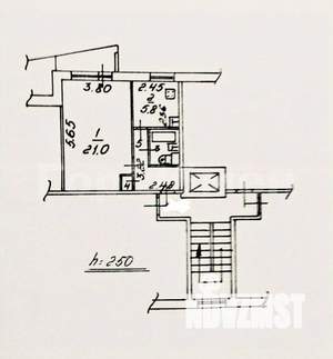 1-к квартира, вторичка, 35м2, 7/9 этаж