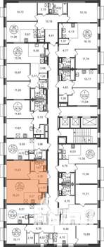 2-к квартира, вторичка, 43м2, 14/22 этаж