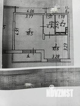 1-к квартира, вторичка, 42м2, 4/17 этаж