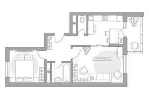 2-к квартира, вторичка, 54м2, 16/17 этаж