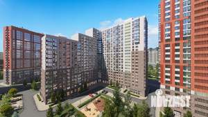 2-к квартира, строящийся дом, 37м2, 21/22 этаж
