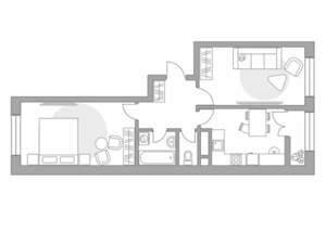 2-к квартира, вторичка, 55м2, 16/25 этаж