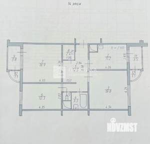 3-к квартира, вторичка, 80м2, 14/17 этаж