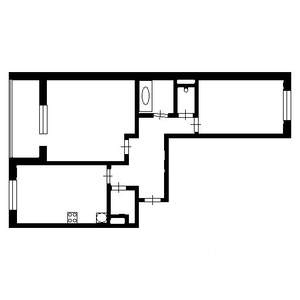 2-к квартира, вторичка, 59м2, 22/25 этаж