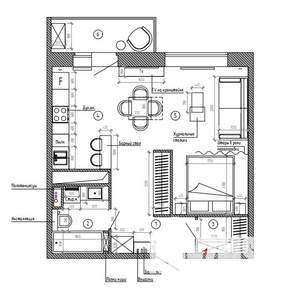 1-к квартира, вторичка, 44м2, 13/19 этаж