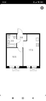 1-к квартира, вторичка, 35м2, 6/25 этаж