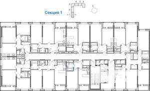 1-к квартира, сданный дом, 36м2, 2/17 этаж