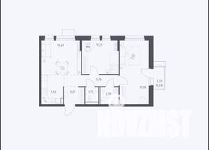 2-к квартира, вторичка, 61м2, 15/17 этаж