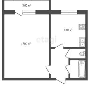 1-к квартира, вторичка, 33м2, 10/10 этаж