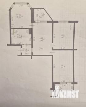 3-к квартира, вторичка, 80м2, 10/17 этаж