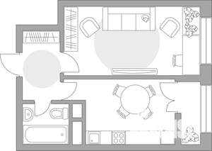 1-к квартира, вторичка, 36м2, 2/9 этаж