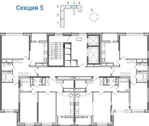 2-к квартира, сданный дом, 58м2, 16/17 этаж